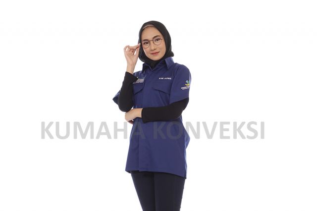 Kemeja Kemensos Navy