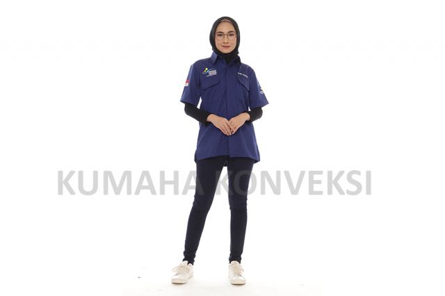 Kemeja Kemensos Navy